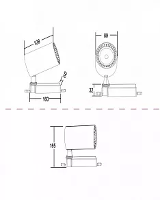 Светильник на штанге Maytoni Vuoro TR029-3-20W4K-B