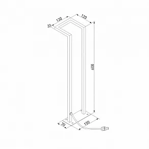 Наземный высокий светильник Elektrostandard Stels a067901