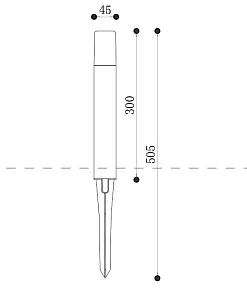 Наземный низкий светильник Maytoni Talpa O416FL-L3GR3K1