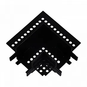 Соединитель угловой L-образный для треков встраиваемых Reluce  RL 06202 corner connector BK