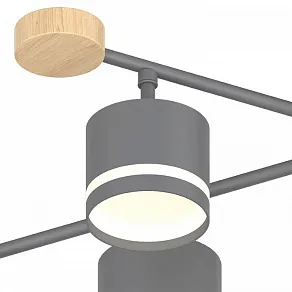 Люстра на штанге Reluce 78730 78730-0.3-06 GX53 GREY+WOOD