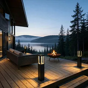 Наземный высокий светильник Elektrostandard Frame 1529 TECHNO LED