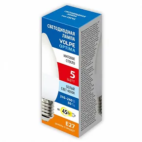 Лампа светодиодная Volpe  E27 5Вт 4000K UL-00008787