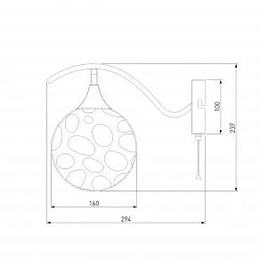 Бра Eurosvet Clio 70102/1 серебро