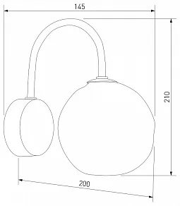 Бра TK Lighting Lava Sabia 11152