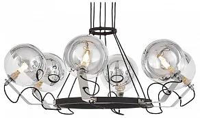 Подвесная люстра LUMINA DECO MARSEO LDP 9110-6 BK+CHR