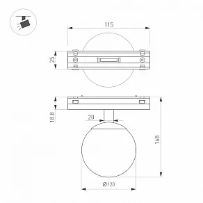 Светильник на штанге Arlight MAG-VIBE 044166
