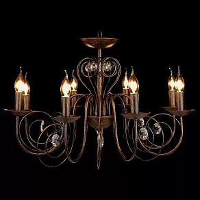 Подвесная люстра Eurosvet Tomas 60018/8 черный с золотом