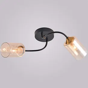 Накладной светильник Reluce 01608-1 01608-0.3-02 BK+BRASS