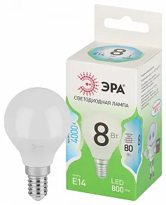 Лампа светодиодная Эра Green Line E14 8Вт 4000K LED P45-8W-840-E14 GL