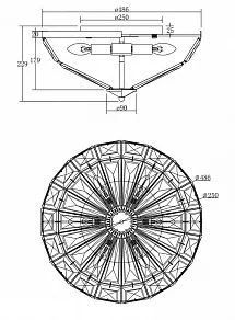 Накладной светильник Maytoni Facet MOD094CL-06G