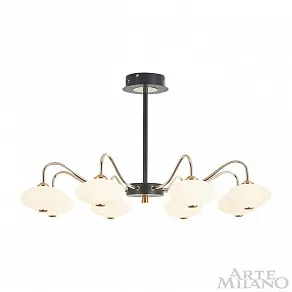 Люстра на штанге Arte Milano Neapolis-73908 273908/8 BK/GD