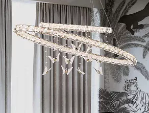 Подвесной светильник Newport 8120 8120/120 oval chrome