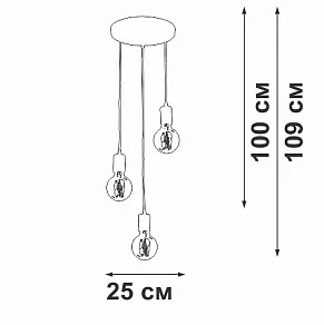 Подвесной светильник Vitaluce V2849 V2849-1/3S