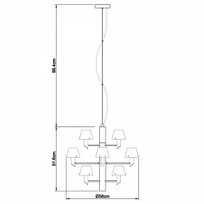 Подвесная люстра Divinare Albero 1680/02 LM-12