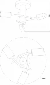 Люстра на штанге Moderli Lumi V1160-3C