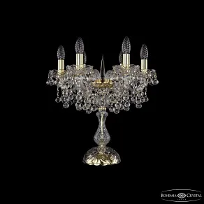 Настольная лампа декоративная Bohemia Ivele Crystal 1409 1409L/6/141-47 G