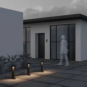 Наземный высокий светильник Maytoni Barclay Street O013FL-L9B