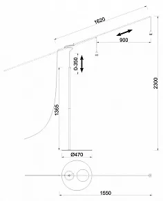 Торшер Mantra Ruti Ricca 9445+9448