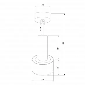 Подвесной светильник Eurosvet Charlie 50134/1 LED черный/золото 9W