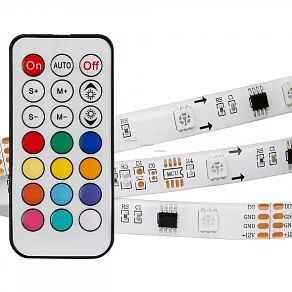 Комплект с лентой светодиодной Arlight SPI-5000SE-5060-30 12V Cx3 RGB-Remote (10mm, 7.2W, IP65) 021213(1)