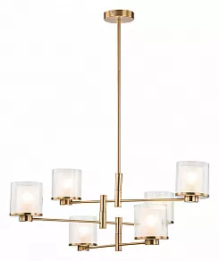 Люстра на штанге Indigo Bilancia 13023/6R Brass