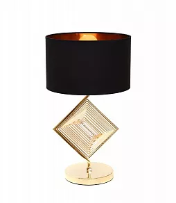 Настольная лампа декоративная LUMINA DECO Fabi LDT 5529 F.GD+BK