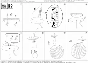 Подвесной светильник Ideal Lux Mapa Riga MAPA RIGA SP1 D40