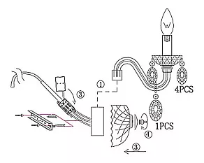 Подвесная люстра Globo Pinja 64113-6