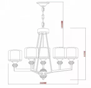 Подвесная люстра Vele Luce Lotus VL1054L05