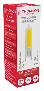 Лампа светодиодная Thomson G9 COB G9 6Вт 6500K TH-B4239