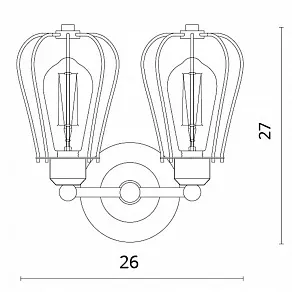 Бра Divinare Ofelia 2001/01 AP-2