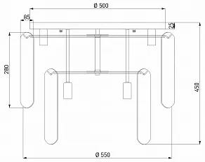 Потолочная люстра Eurosvet Claire 60170 золото
