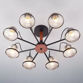 Люстра на штанге Eurosvet Livia 70081/8 черный