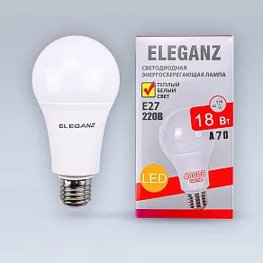 Лампа светодиодная Eleganz  E27 18Вт 3000K 1398