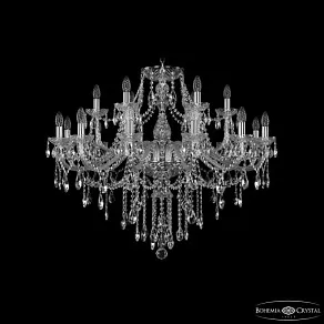 Подвесная люстра Bohemia Ivele Crystal 1415 1415/12+6/360 Ni