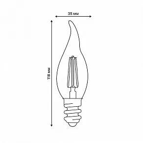 Лампа светодиодная Volpe OPTIMA DIM E14 6Вт 3000K UL-00009243