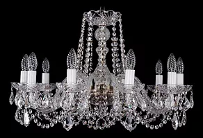 Подвесная люстра Bohemia Ivele Crystal 1402 1402/10/240/Pa/Leafs