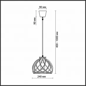 Подвесной светильник Odeon Light Spira 2893/1