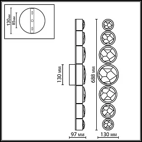 Накладной светильник Odeon Light L-VISION 6684/10WL