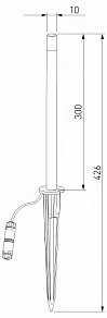 Наземный низкий светильник Elektrostandard Lumos a066688