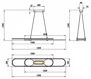 Подвесной светильник Stilfort Tooring 4006/02/02PL