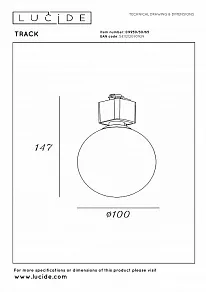 Накладной светильник Lucide Track 09959/30/65