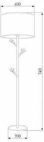 Торшер TK Lighting Albero 5572 Albero White
