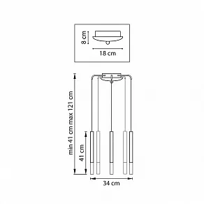 Подвесная люстра Lightstar Tubo L5T747147