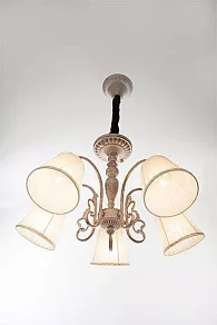 Подвесная люстра Eurosvet Katrin 60029/5 белый с золотом