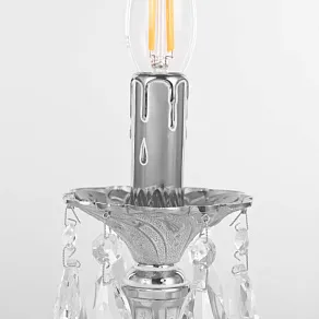 Настольная лампа декоративная Bohemia Ivele Crystal AL77 AL77200L/1-25 NW
