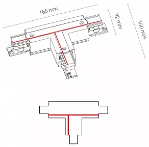 Соединитель T-образный для треков Nowodvorski Ctls Power 8242
