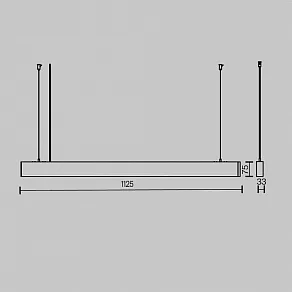 Подвесной светильник Maytoni BASIS P051PL-36W2.7-6K-W