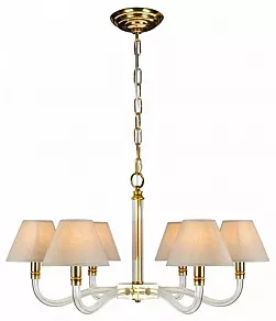 Подвесная люстра iLamp Amber YT2043-6 GD+Cear